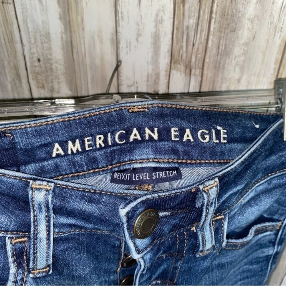 American Eagle High Rise Jegging Crop Ne(x)t Level Stretch Jeans - Picture 7 of 8